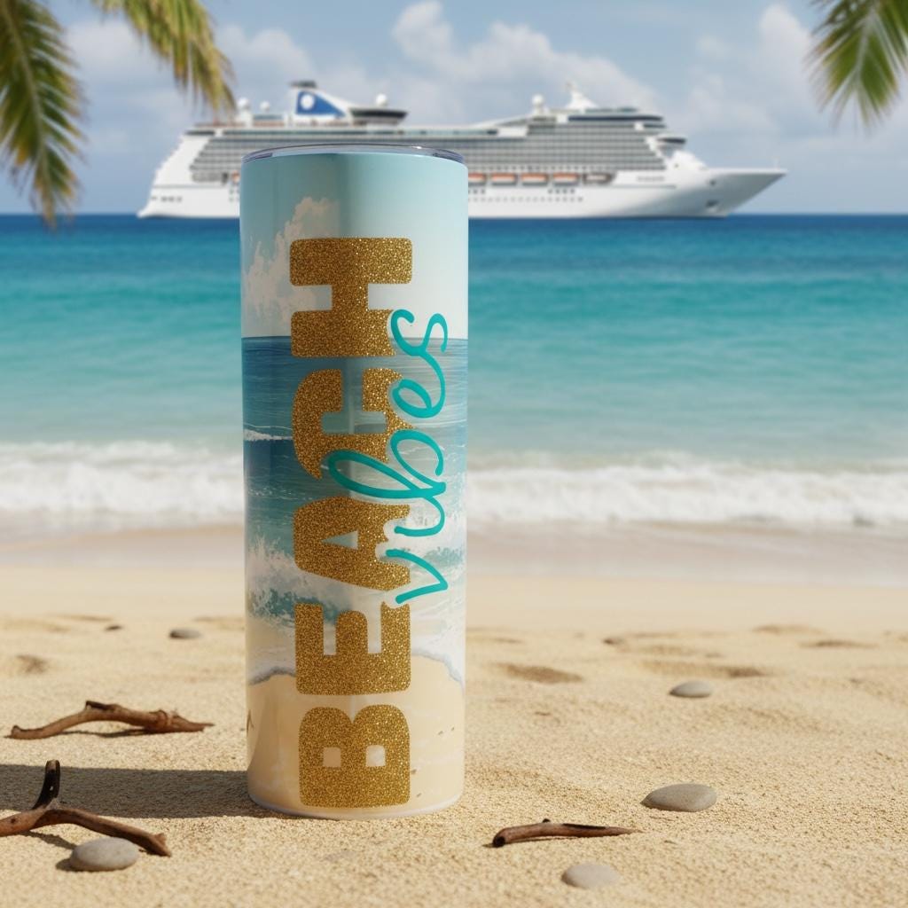 Cruise time bundle - includes tumbler, magnets and drawstring travel bag