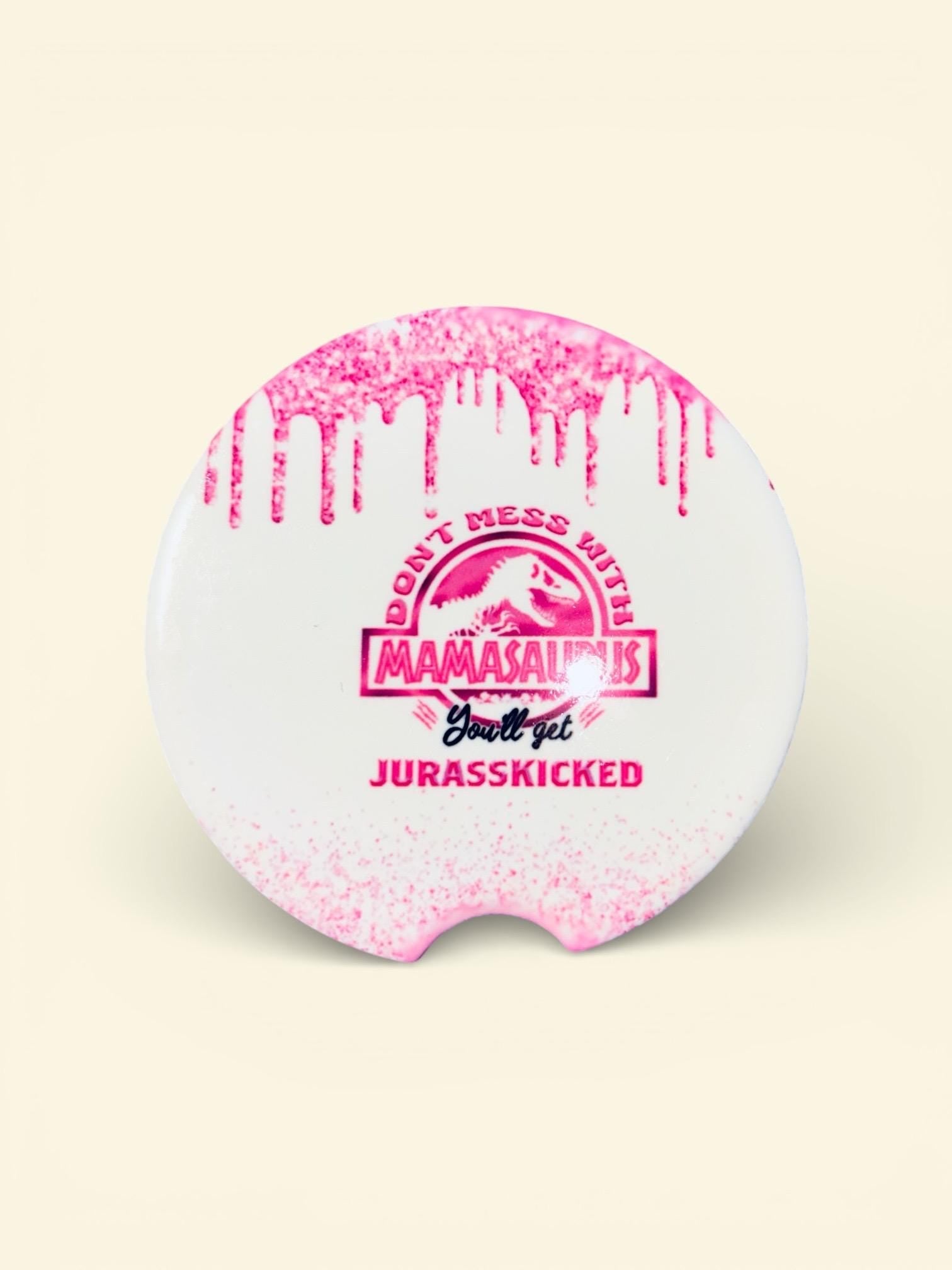 Mamasaurus Car Coaster Set