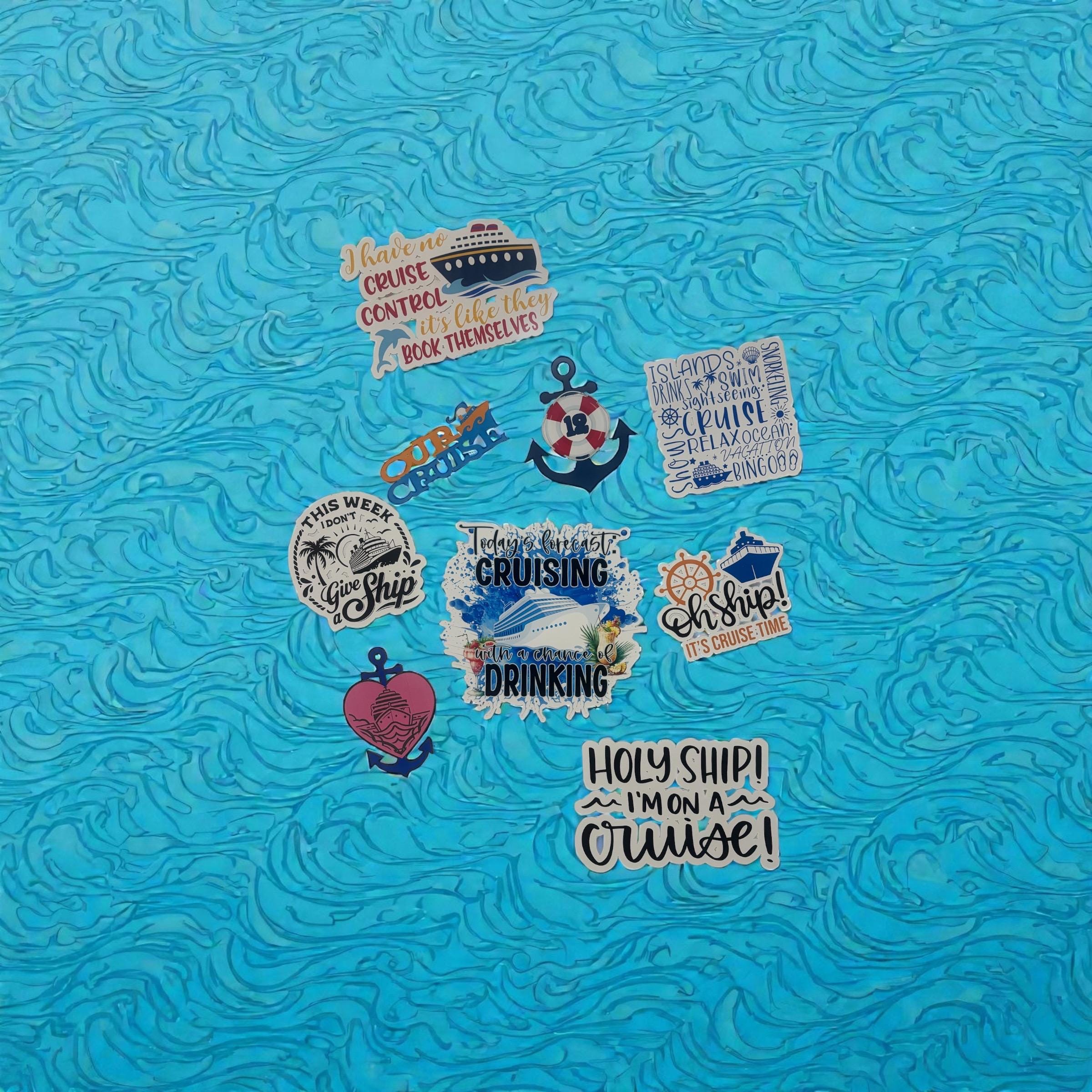 Cruise time bundle - includes tumbler, magnets and drawstring travel bag