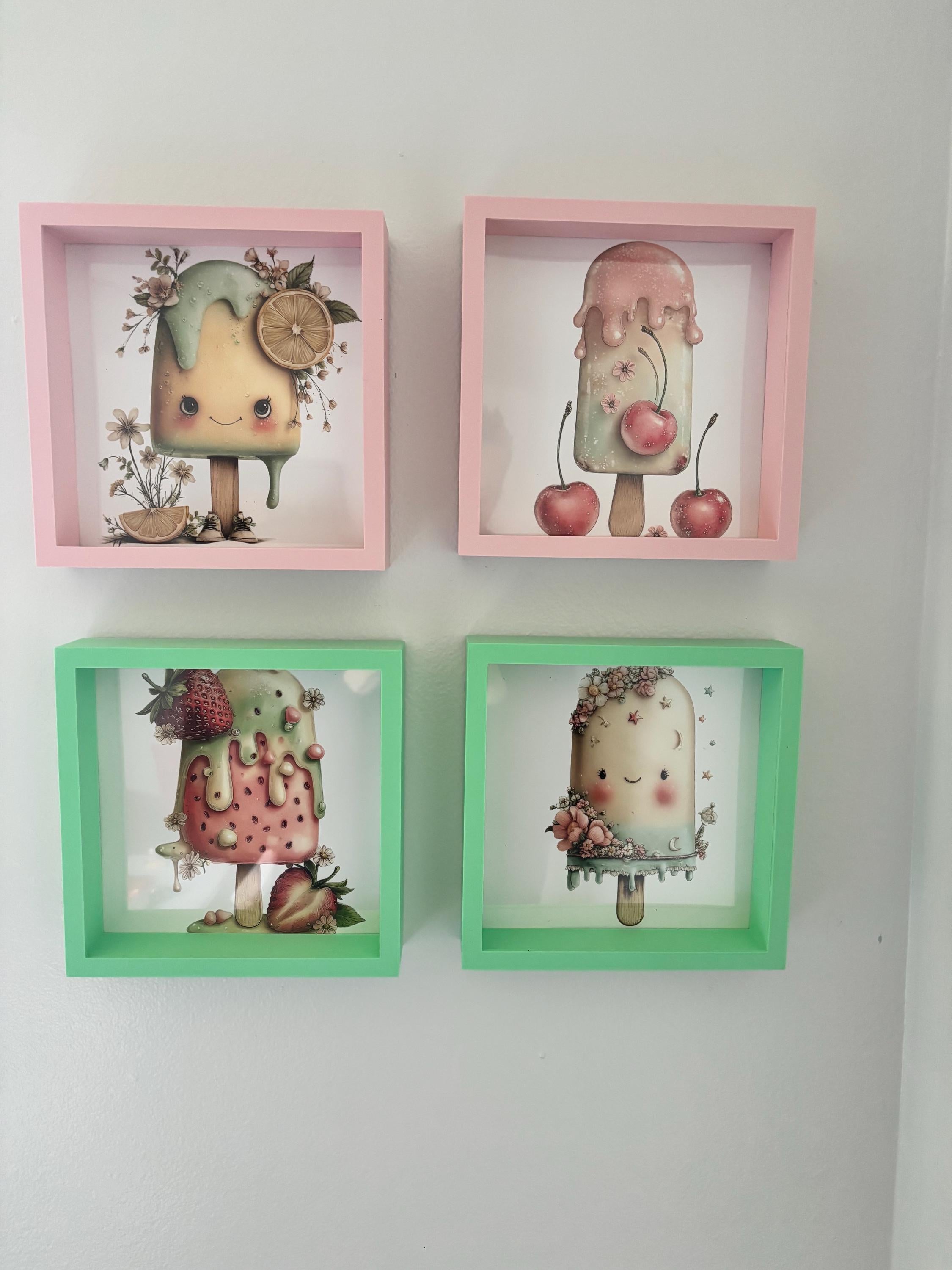 Kawii Popsicle wall art
