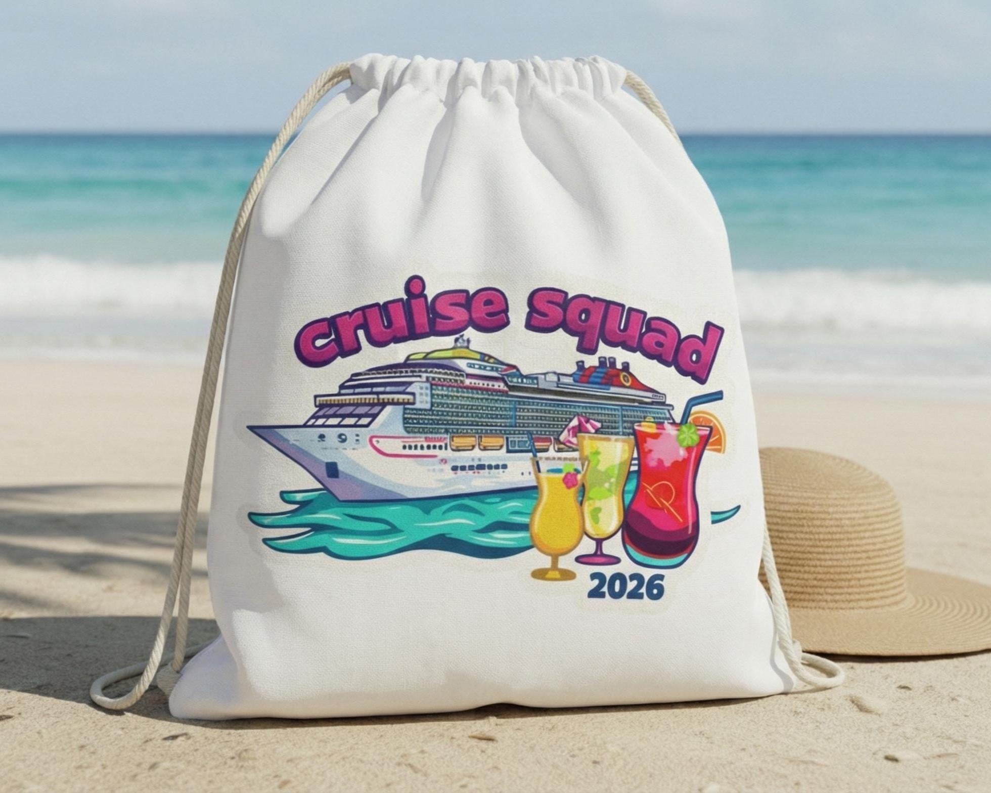 Cruise time bundle - includes tumbler, magnets and drawstring travel bag