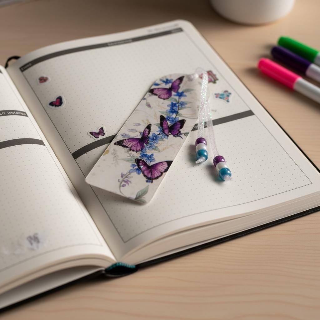 Mystical Butterfly Bookmark