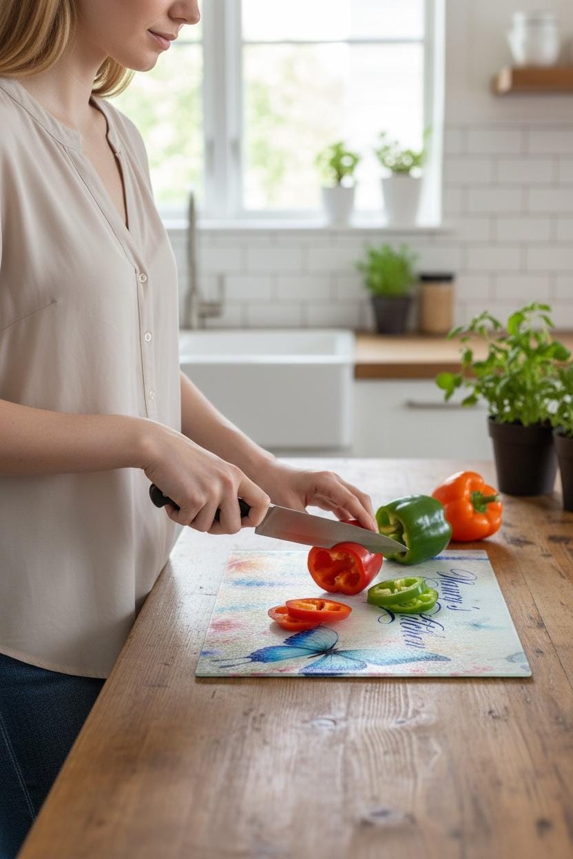 Personalized Glass Cutting Board