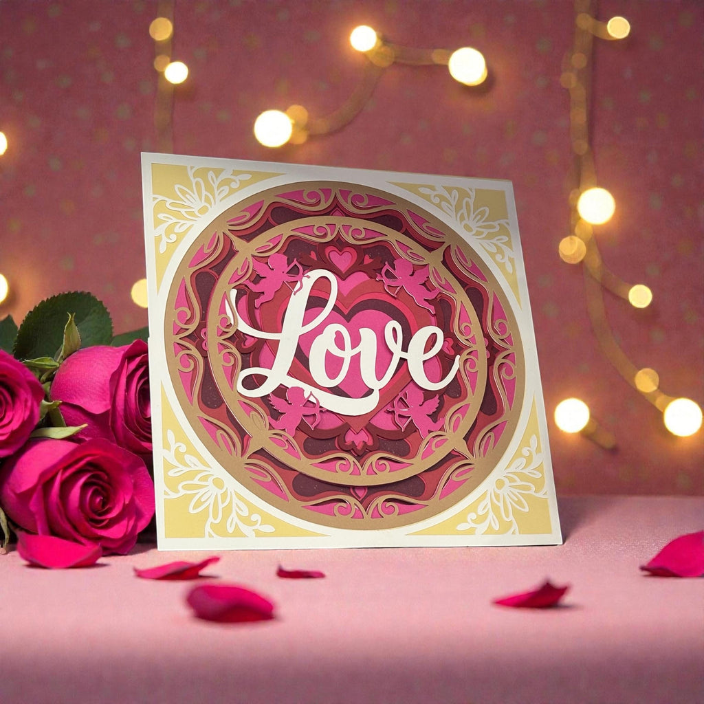 3D Love mandala with easle