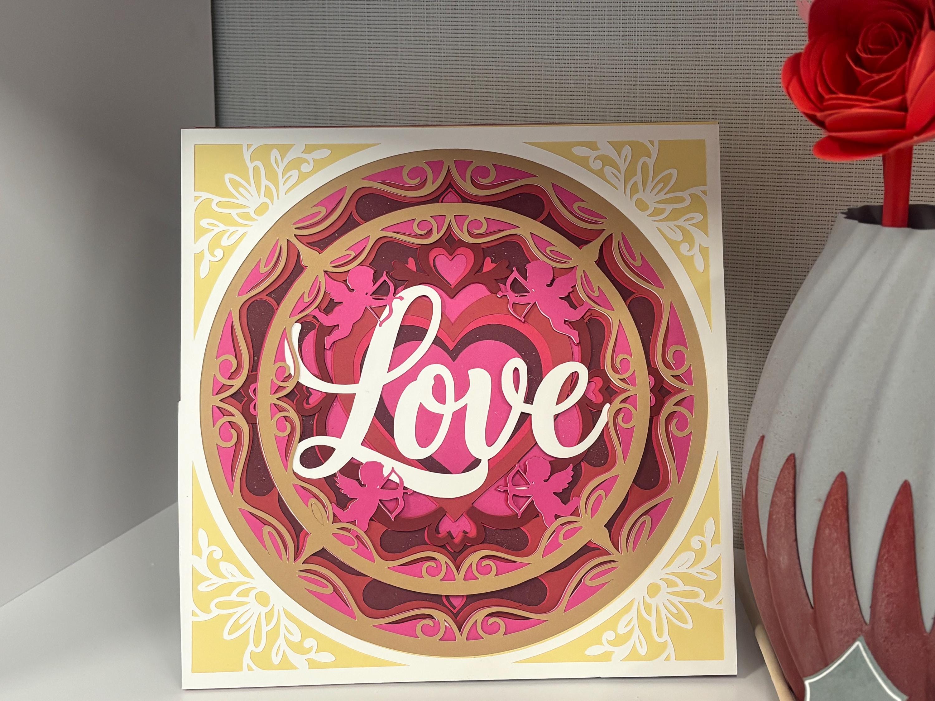 3D Love mandala with easle