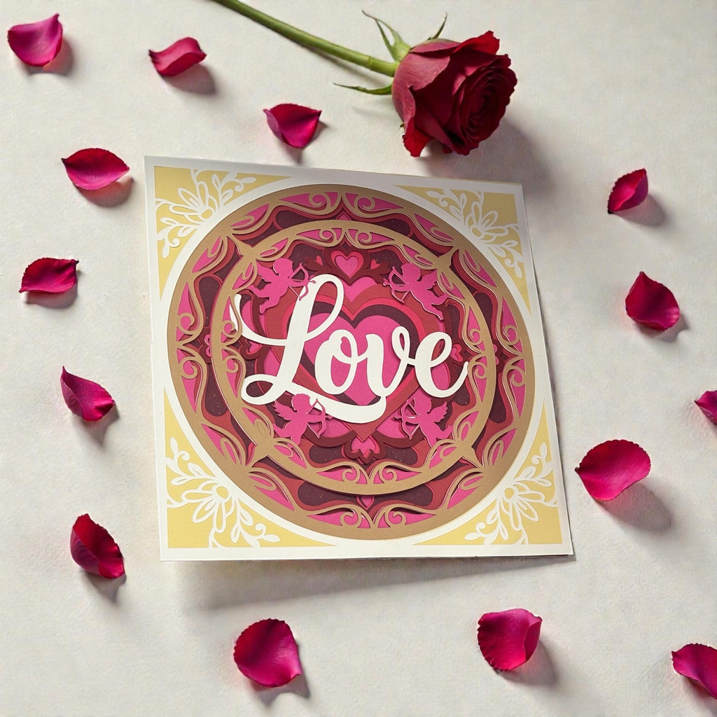 3D Love mandala with easle