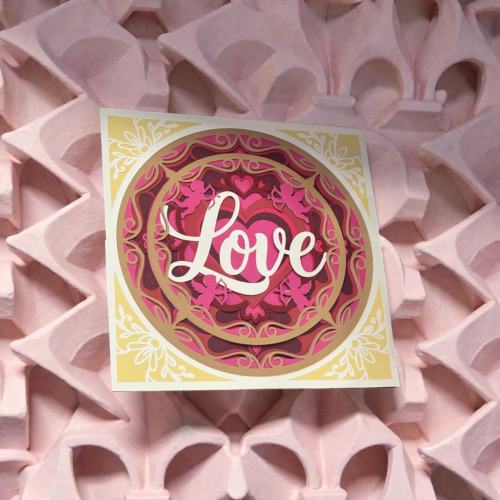 3D Love mandala with easle